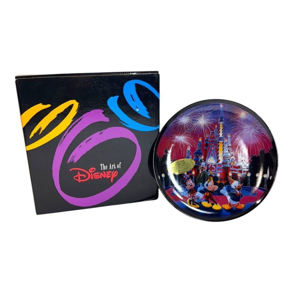 NEW Art Of Disney 1996 Walt Disney World 25 Magical Years Anniversary Plate